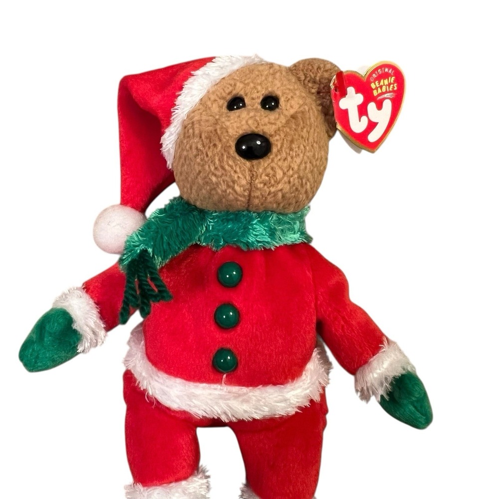 Lot of 2 Holiday Plush Ty Bear Tweety Bird Christmas Toys Warner Bros Looney - Picture 7 of 13